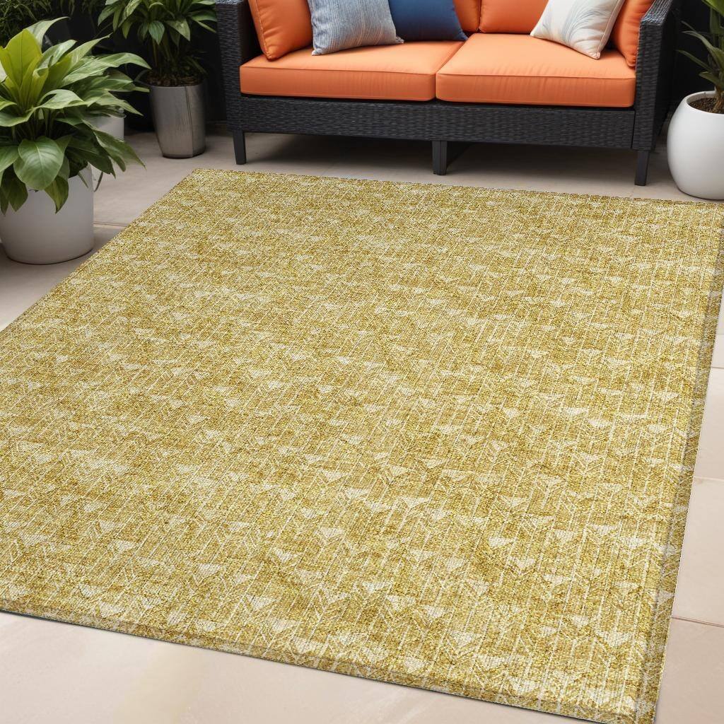 Beve Sleek Geometric Weather Resistant Classic Meets Modern Outdoor Rug