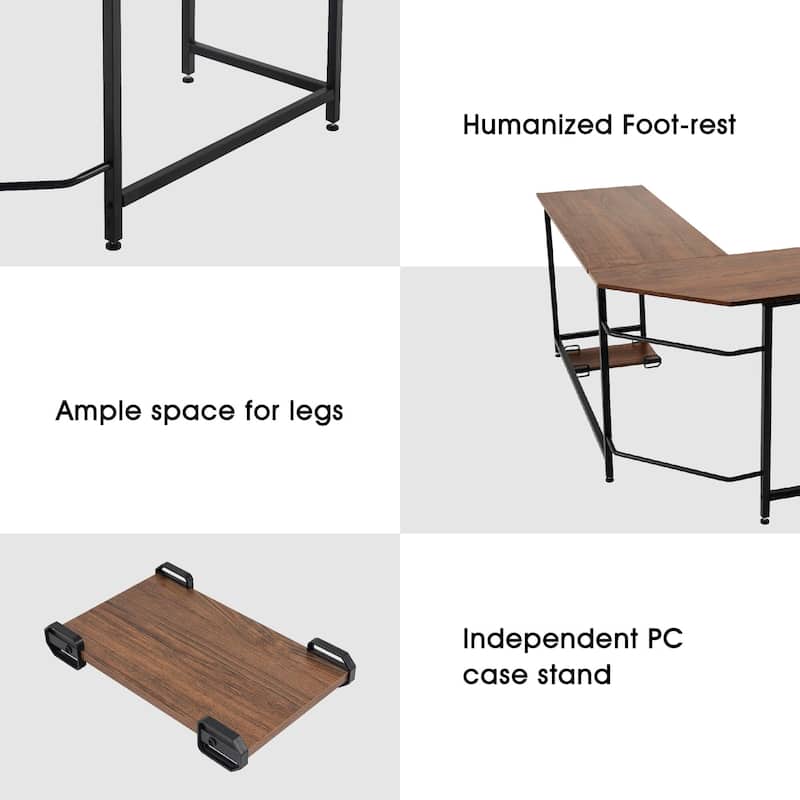 ivinta Computer L-Shaped Desk Corner Gaming Desk