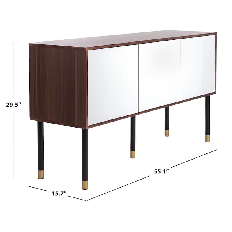 SAFAVIEH Oakley Mid-Century Modern Media 55" TV Stand - 55.1" W x 15.8" L x 29.5" H