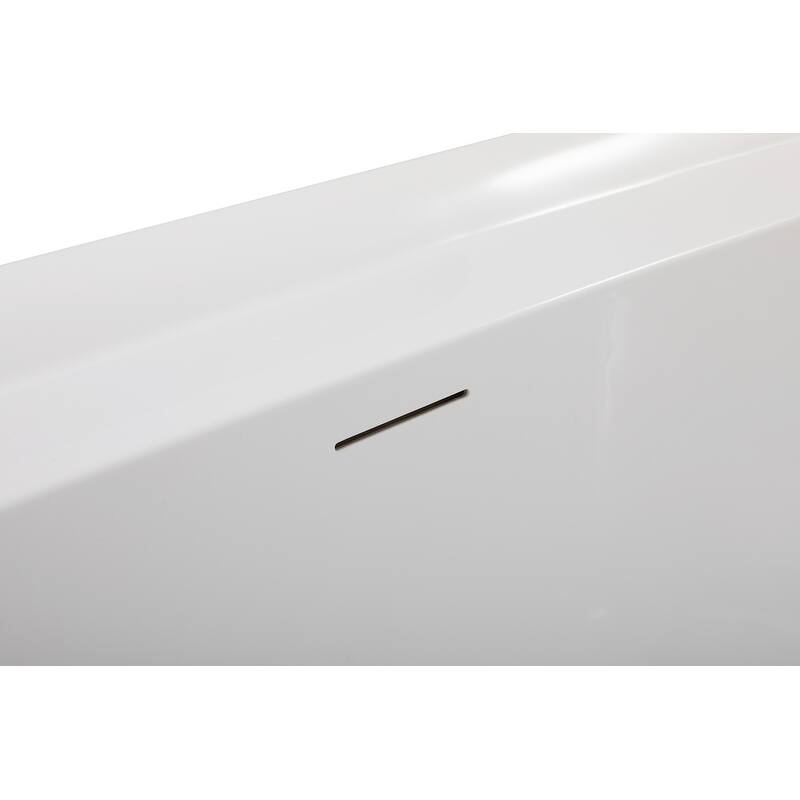 Chad Soaking Bathtub in Glossy White