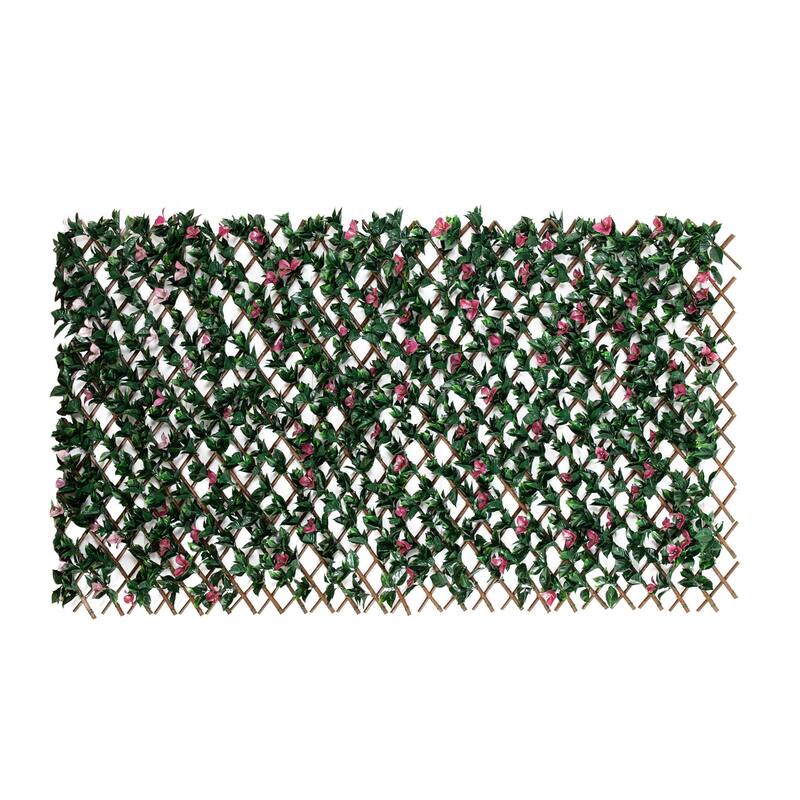 Bougainvillea Artificial Expandable Outdoor Fence - 40" x 80"