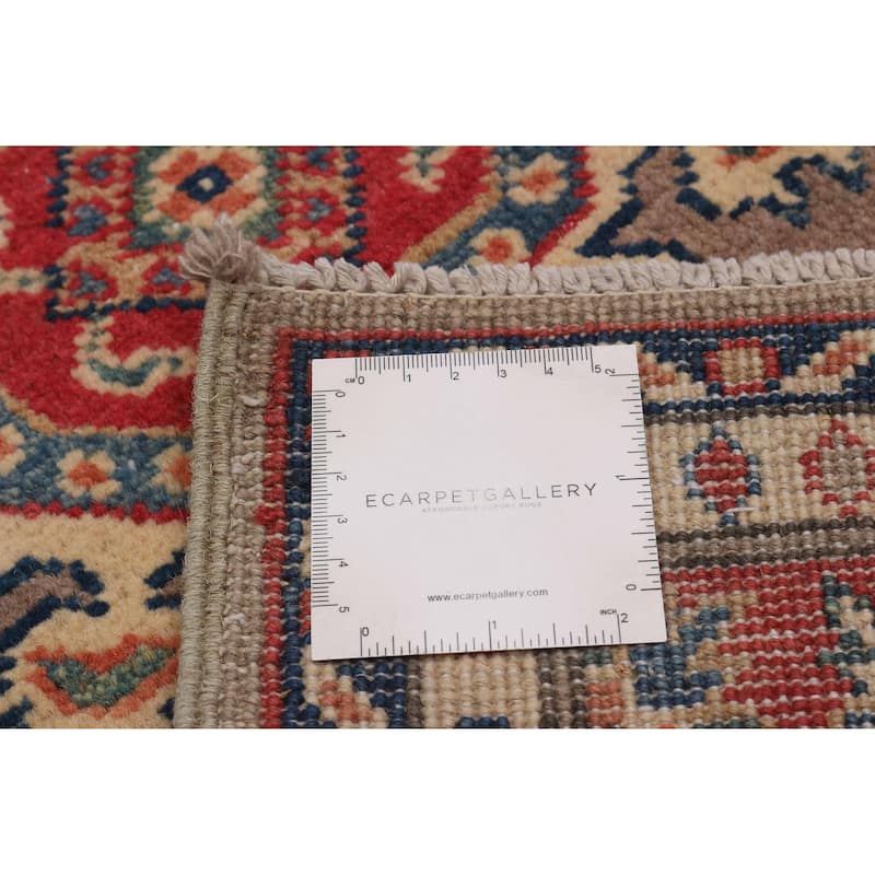 ECARPETGALLERY Hand-knotted Uzbek Ghazni Taupe Wool Rug - 2'7 x 12'10