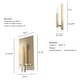 preview thumbnail 4 of 10, Hunter Sunjai 1-Light Wall Sconce - Candle, Contemporary, Damp Rated!