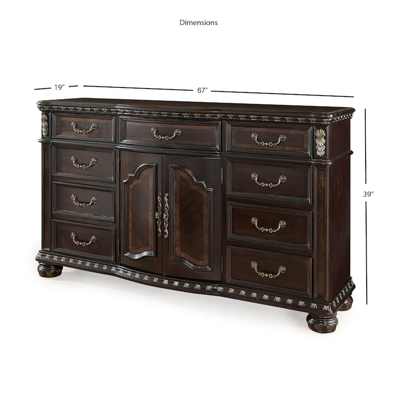 Steve Silver Manchester Traditional 9-Drawer Dresser