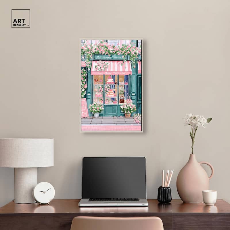 Whimsical Storefront Canvas by Art Remedy