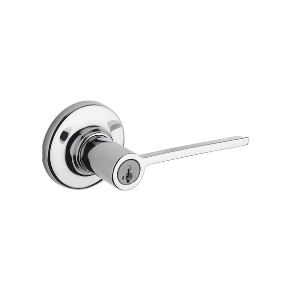 Kwikset 405LRL-S Ladera Keyed Entry Single Cylinder Door Lever Set with SmartKey Technology from the Signature Series