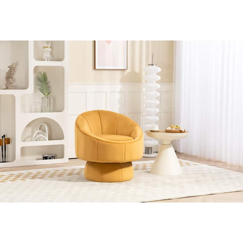 Upholstered Swivel Accent Chair Armchair