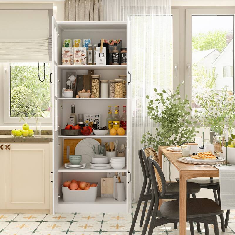 Modular White Contemporary Office Storage Display Cabinet w/UV Finish