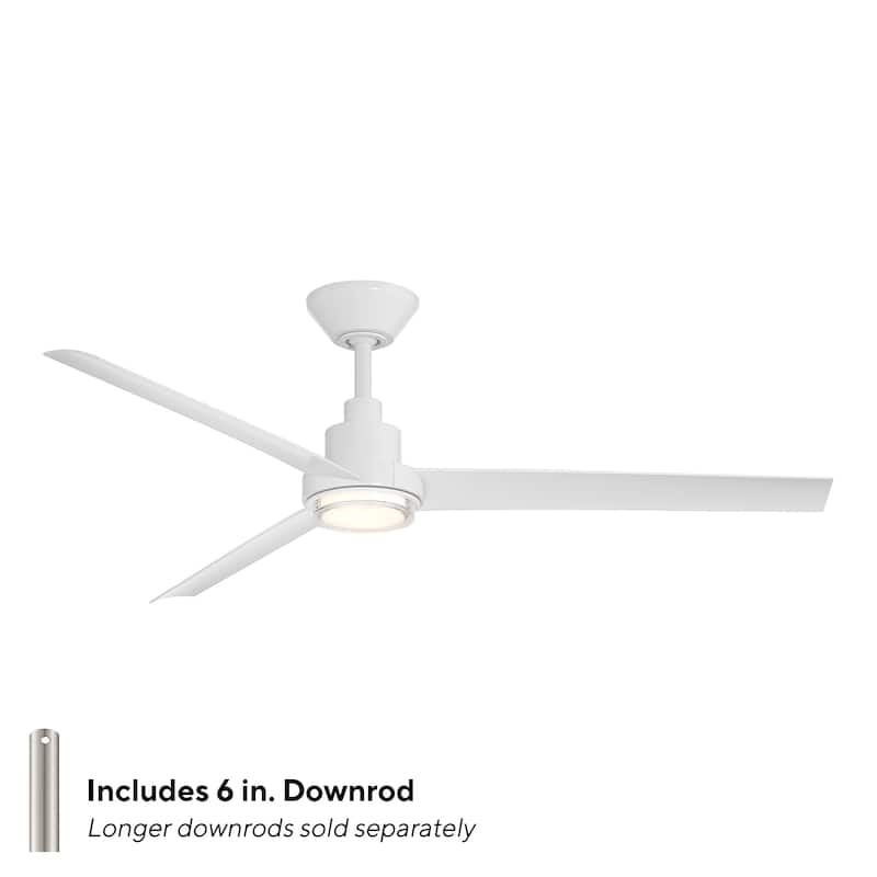 Bolo Indoor or Outdoor 3-Blade 56in Smart Ceiling Fan