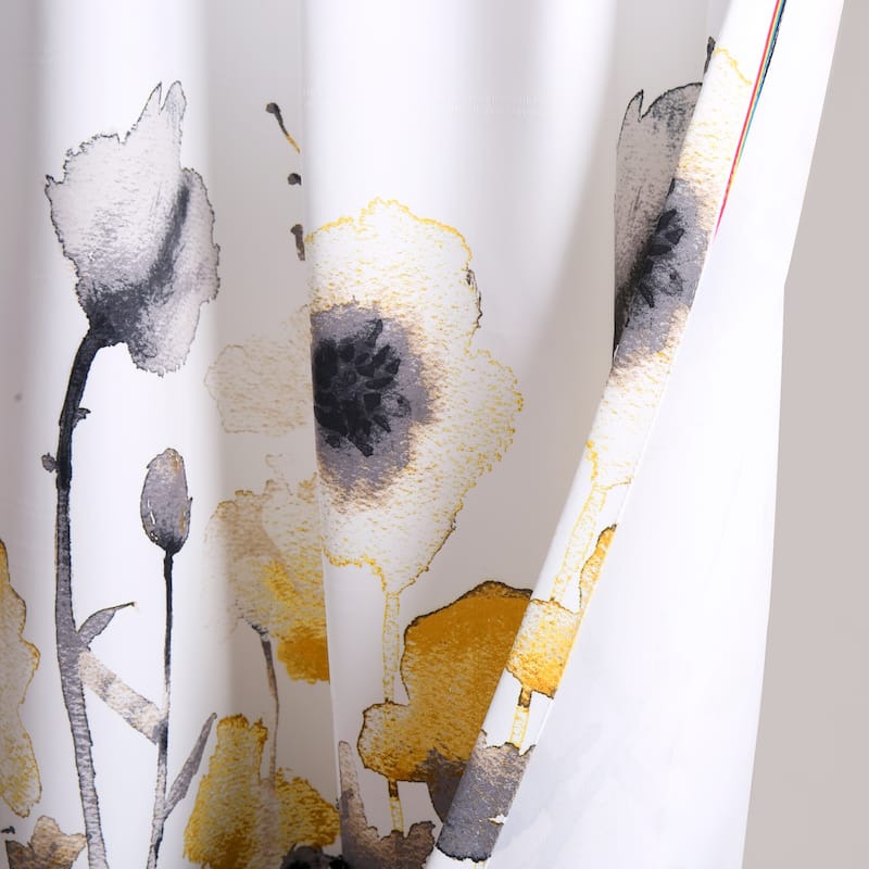 The Curated Nomad Luminet Flora Room Darkening Window Curtain Panel Pair