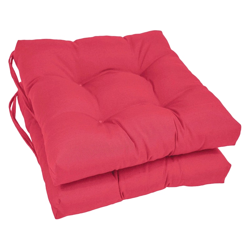 16-inch Square Indoor Chair Cushions (Set of 2, 4, or 6) - 16" x 16" - Set of 2 - Bery Berry