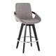 Option Grey Fabric + Chrome Footrest