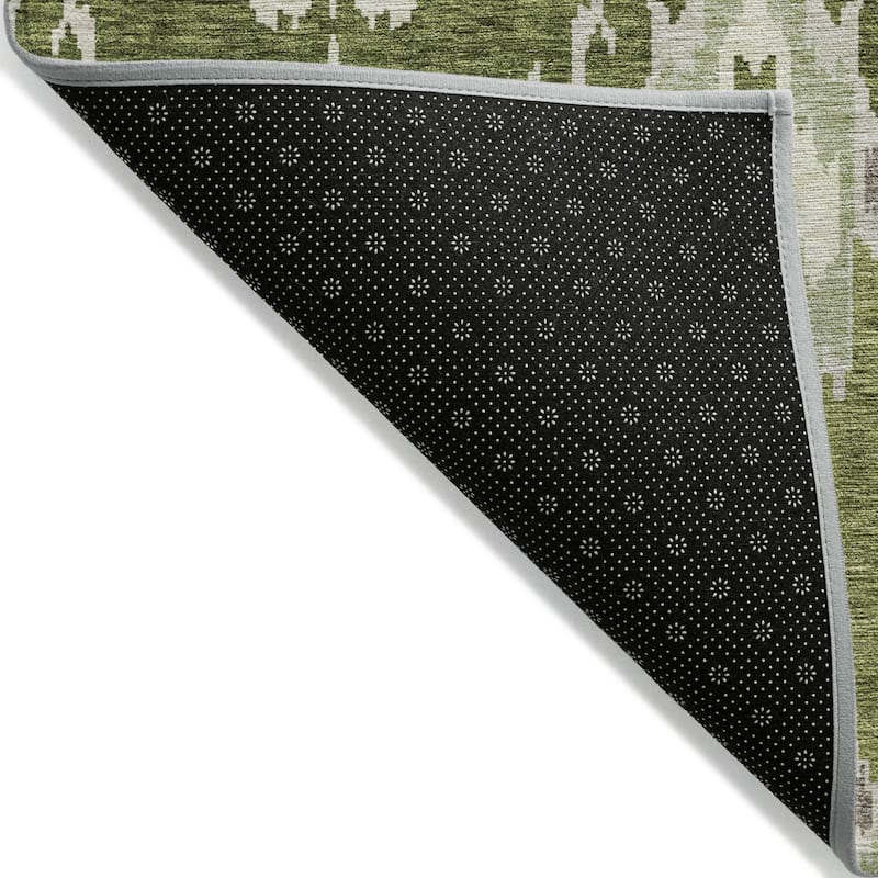 HomeRoots Ikat Transitional Rectangle Outdoor Rug