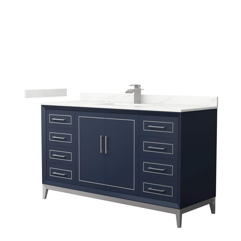 Marlena 60-inch Single Vanity, Quartz Top