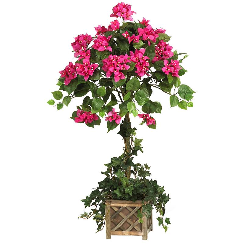 Artificial Topiary Plant Indoor Outdoor Decor 34In. Boxwood Tree - 2.83ft.