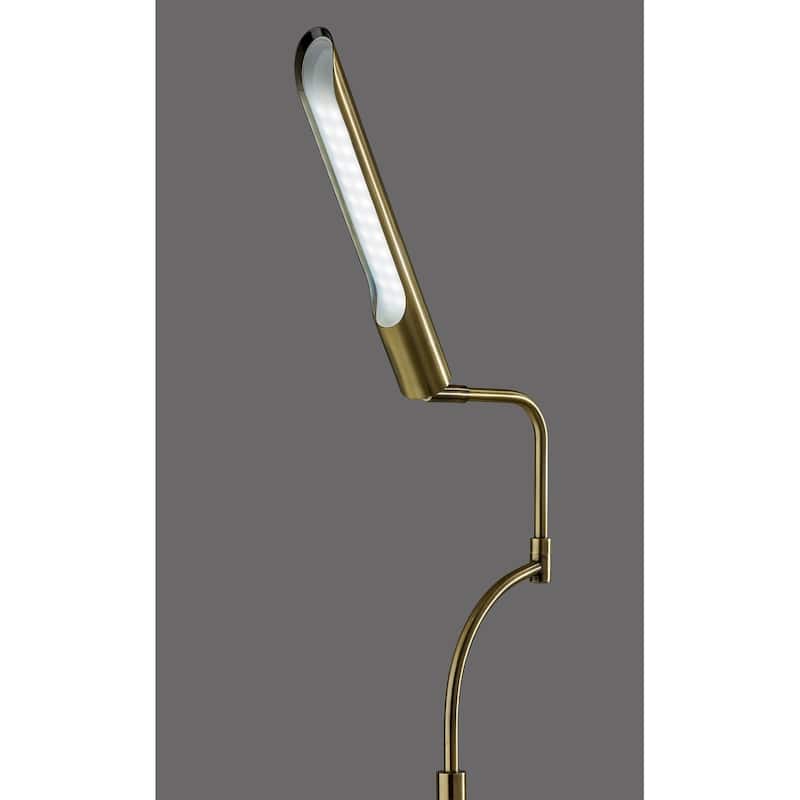 Zane LED Floor Lamp w. Smart Switch- Black