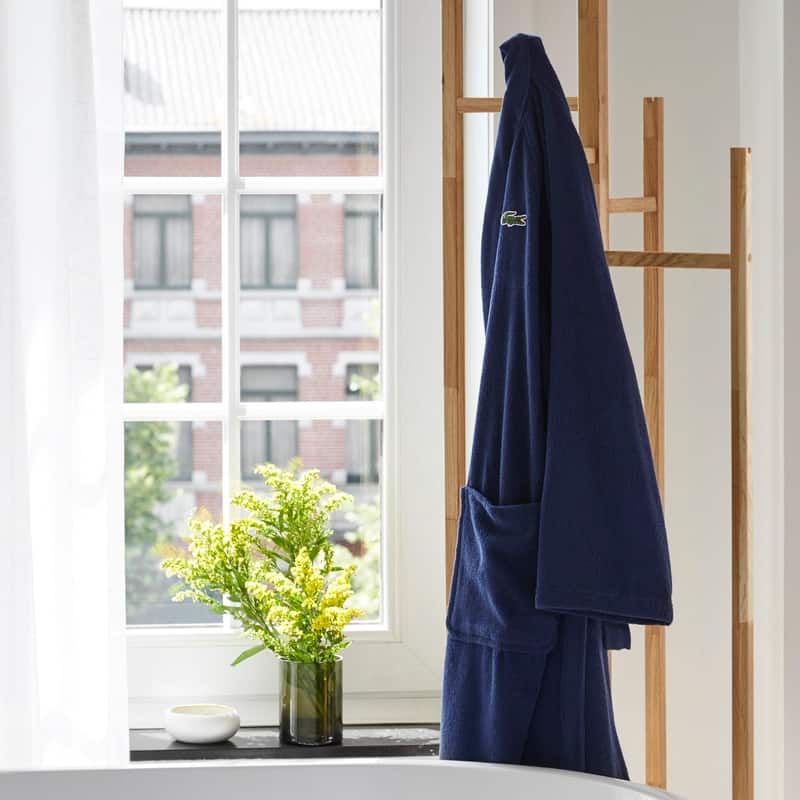 Lacoste 100% Cotton Classic Pique Bath Robe
