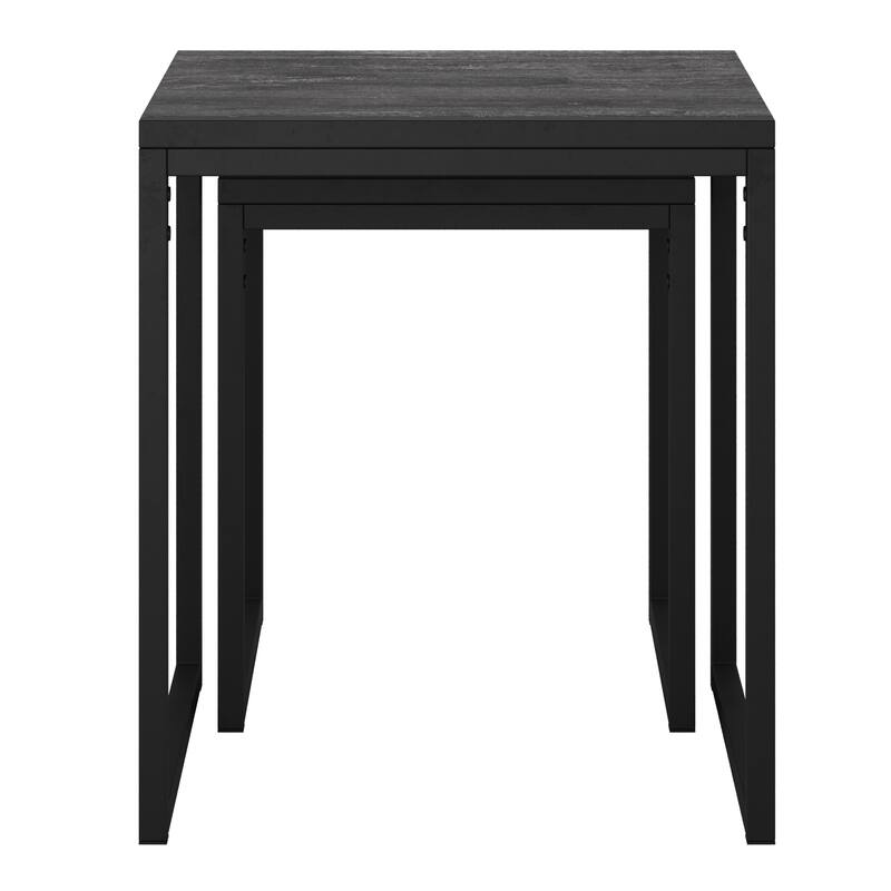 Set of 2 Square Nesting Side Tables