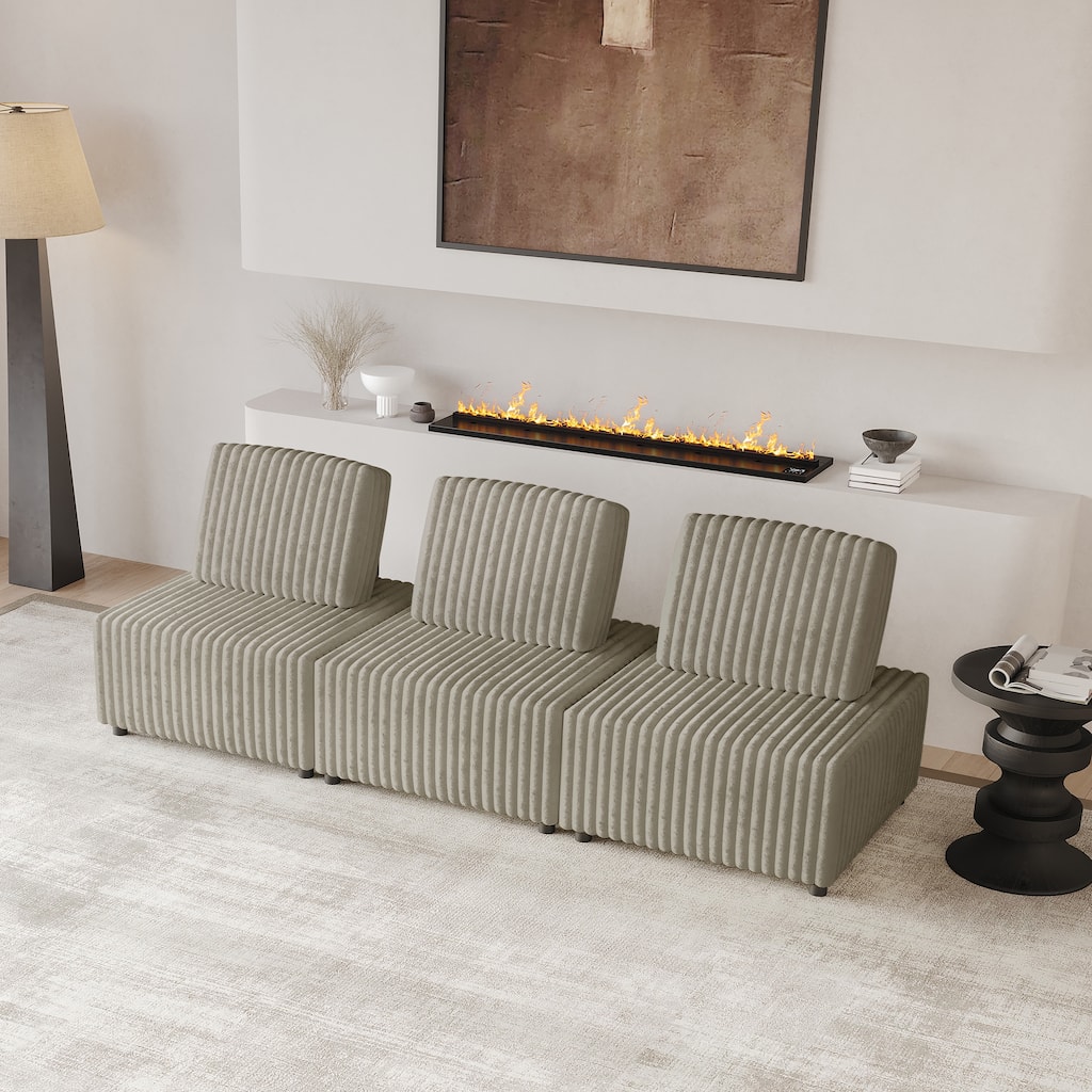 CraftPorch Luxurious Velvet Upholstered 3 Pieces Chair