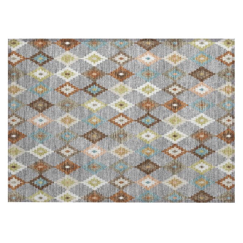 Machine Washable Indoor/ Outdoor Global Ahmet Chantille Rug
