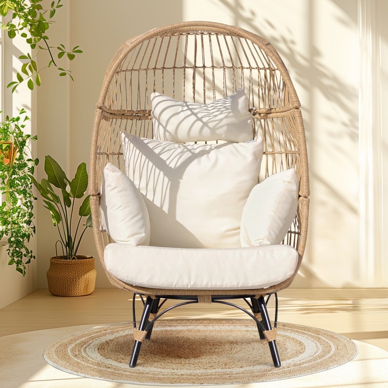 Oversized patio chair cushions top