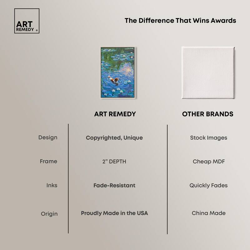 Lily Lagoon I Canvas Modern Classic by Art Remedy