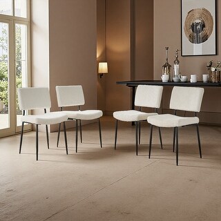 Fabric Dining Chairs Set of 4 with Metal Legs - Bed Bath & Beyond ...