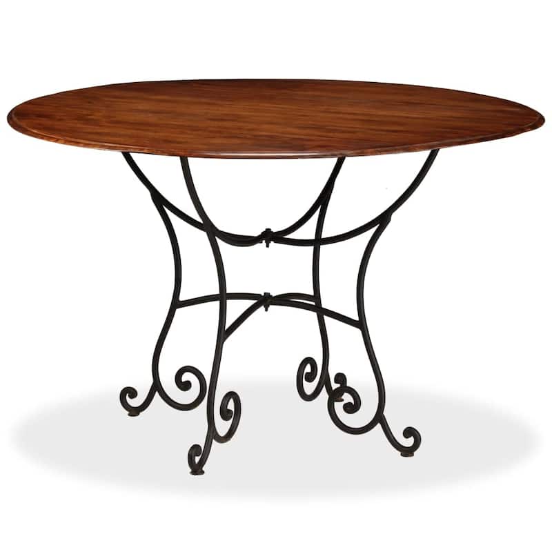 vidaXL Dining Table Solid Acacia Wood with Honey Finish 47.2"x29.9"