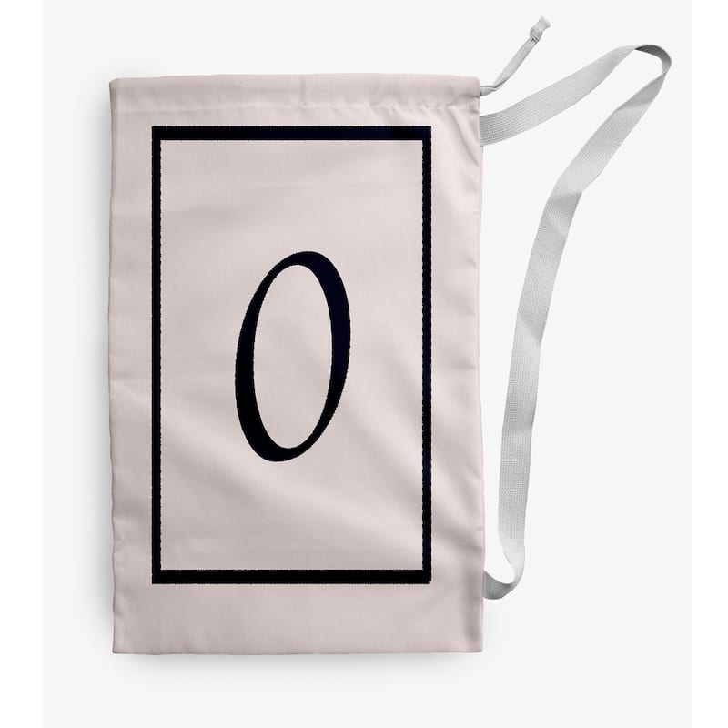 Classic Monogram Laundry Bag - 18" x 29" - Cream/White