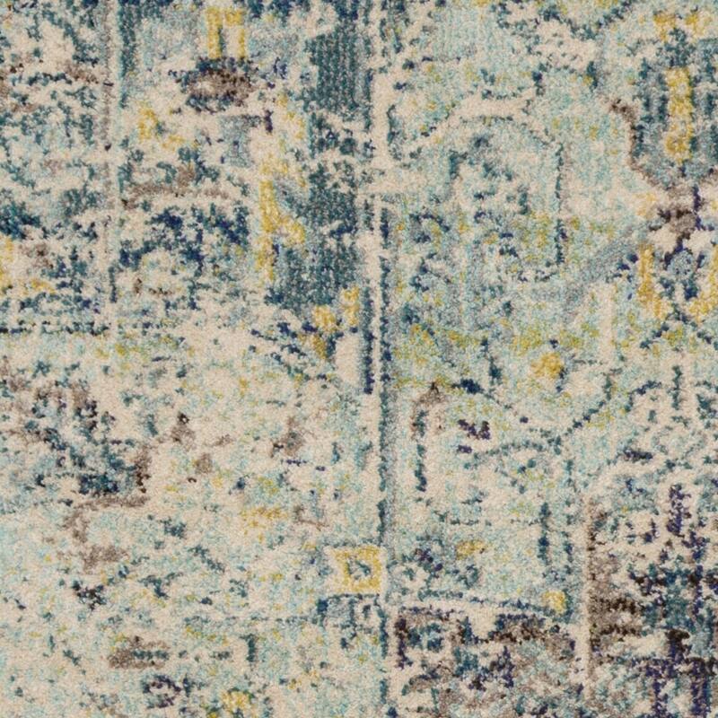 Alexander Home Vintage Boho Distressed Medallion Print Area Rug