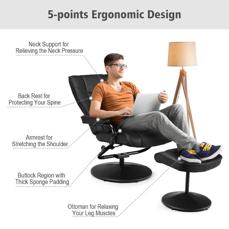 Recliner Chair Swivel Armchair Lounge