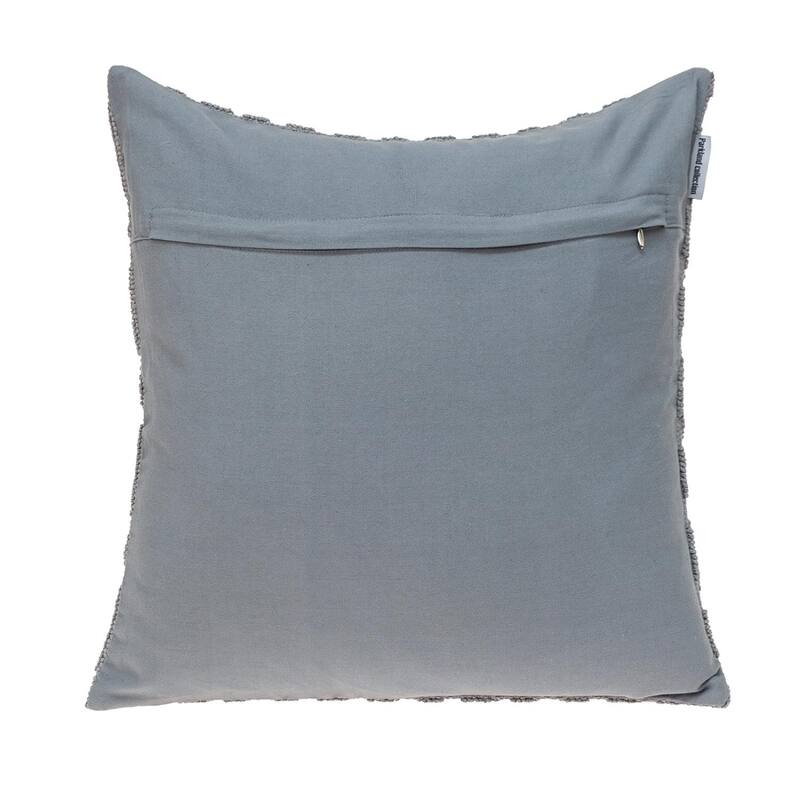 Jacquard Diamond Pattern Decorative Navy Throw Pillow