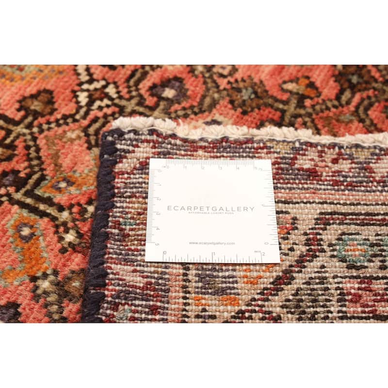 ECARPETGALLERY Hand-knotted Andelz Red Wool Rug - 4' x 11' 5"