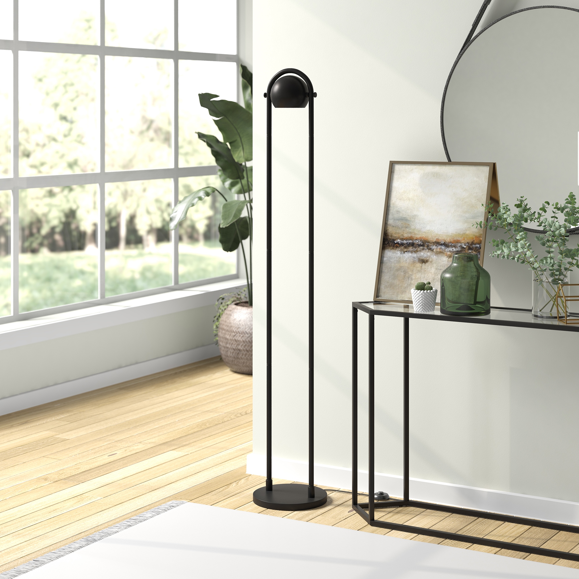 Tall metal deals floor lamp