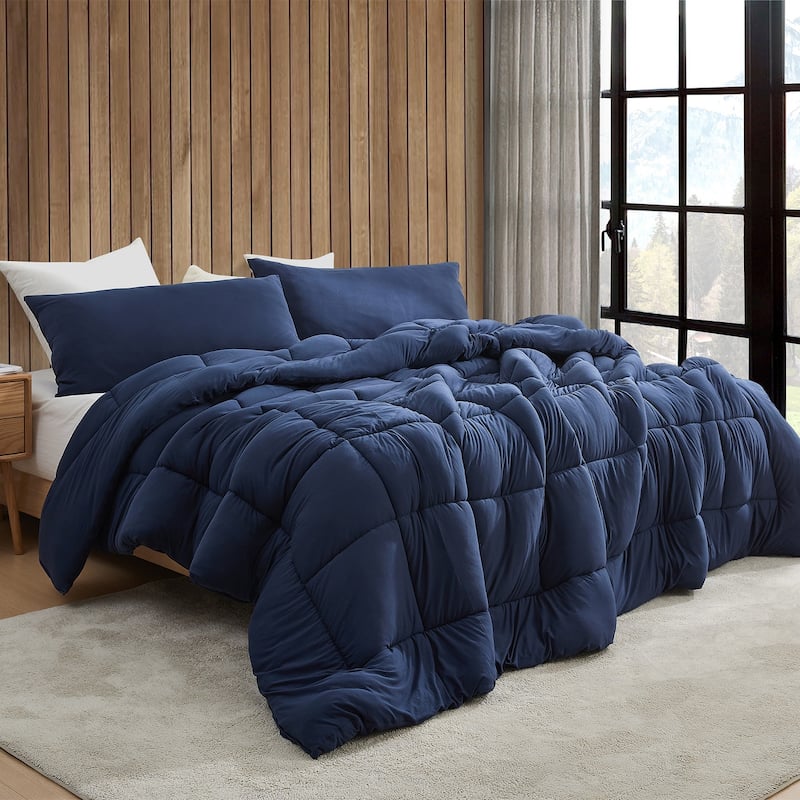 Summertime - Coma Inducer® Oversized Comforter - Queen - Blue Navy