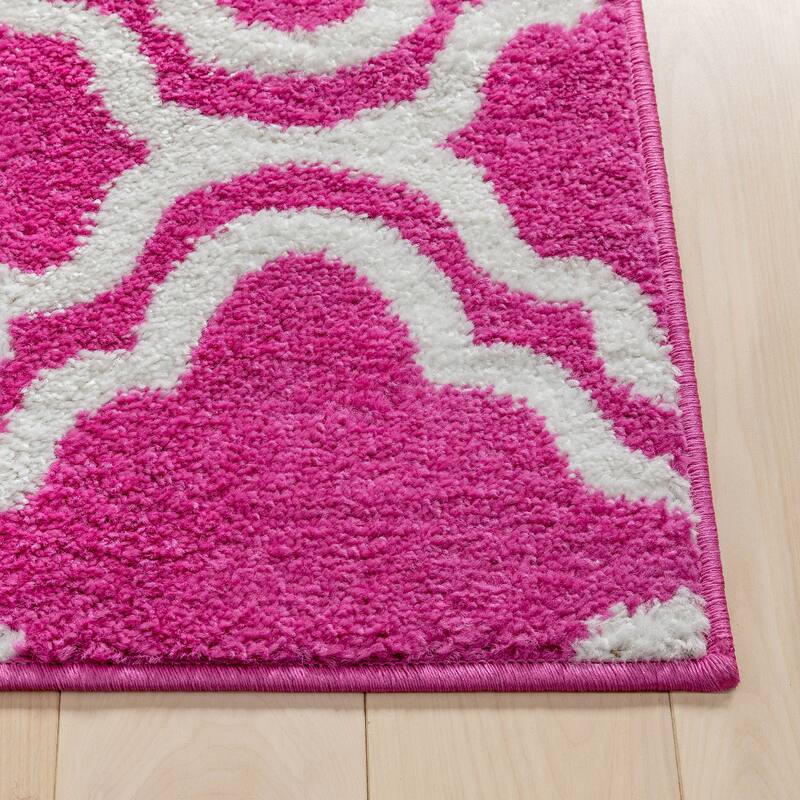 Well Woven Starbright Calipso Trellis Kids Area Rug