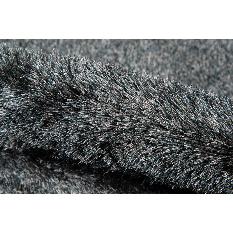 Momeni Luster Shag Hand Tufted Polyester Contemporary Solid Shag Rug