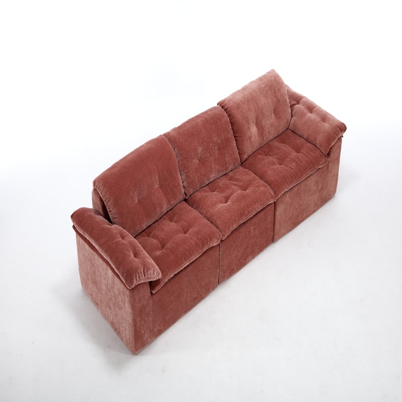 Modular Convertible Cushioned Sleeper Sofa Set