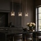 preview thumbnail 32 of 41, Kasy Modern 1-Light Textured Glass Pendant Light Unique Kitchen Island Light