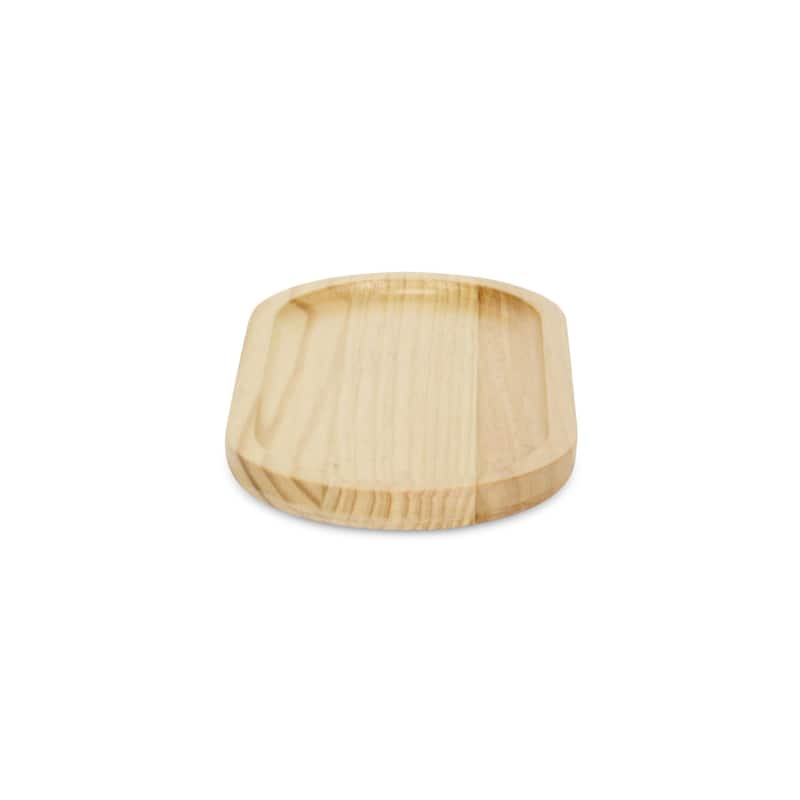 Kishen Ridge Oblong Natural Wood Glossy Tray