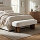 preview thumbnail 37 of 68, Christopher Knight Home - Modern Upholstered Dining Bench with Padded Seating 51.57” - Beige