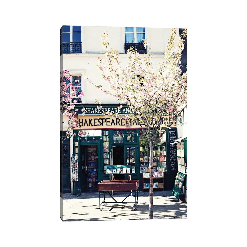 iCanvas "Shakespeare And Co" by Caroline Mint Canvas Print