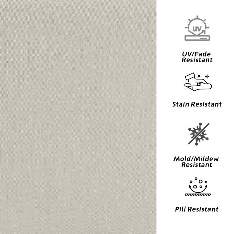 4.7" Thick Sunbrella Outdoor Cushion Set with Back and Seat Cushion