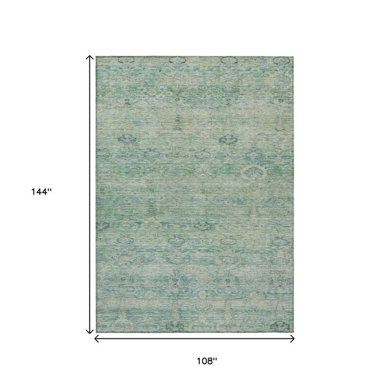 HomeRoots Oriental Traditional Rectangle Outdoor Rug