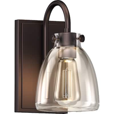 Volume Lighting Light 10" Tall Wall Sconce with Clear Glass