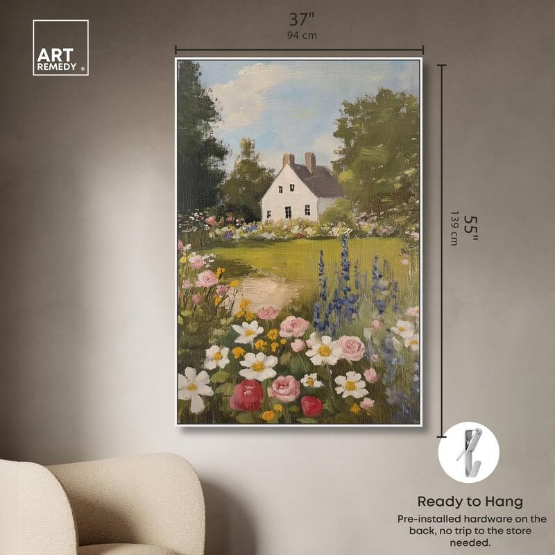 Floral Farmhouse I Canvas by Art Remedy
