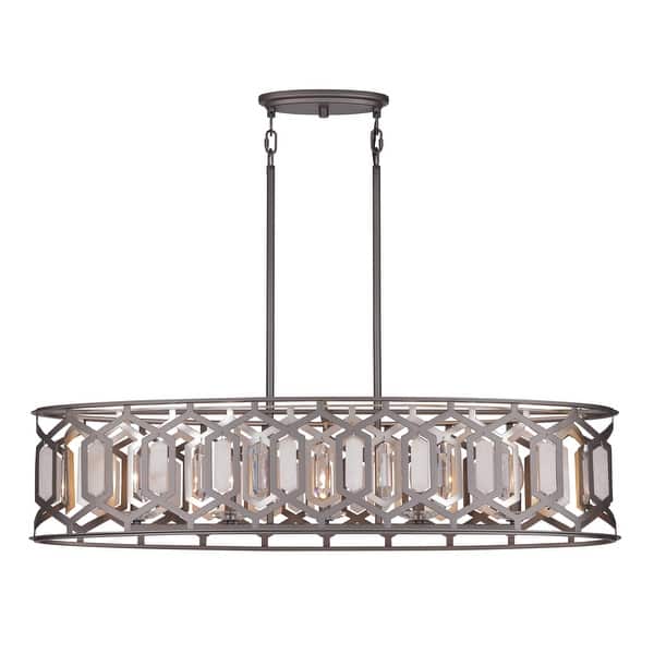 slide 2 of 11, Minka Lavery 3588 Hexly 5 Light 44" Wide Linear Chandelier
