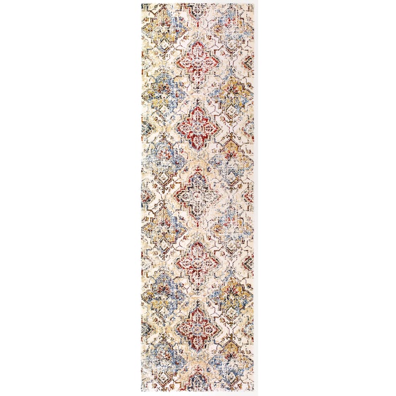 Style Haven Emberly Antiqued All-over Medallions Area Rug