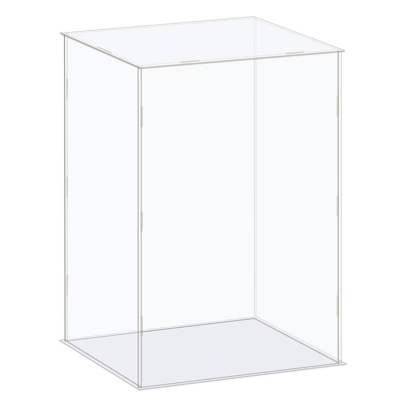 Display Case Box Acrylic Box Transparent Showcase 21x16x31cm for Collectibles