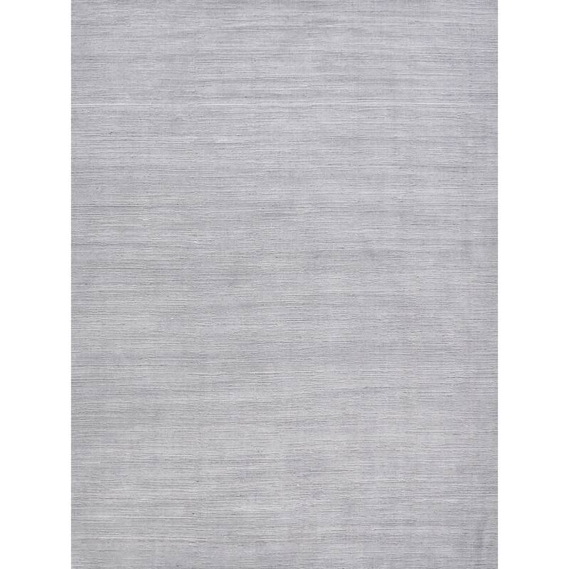 EXQUISITE RUGS Palazzo Hand-loomed Wool/Bamboo Silk Aqua Area Rug.